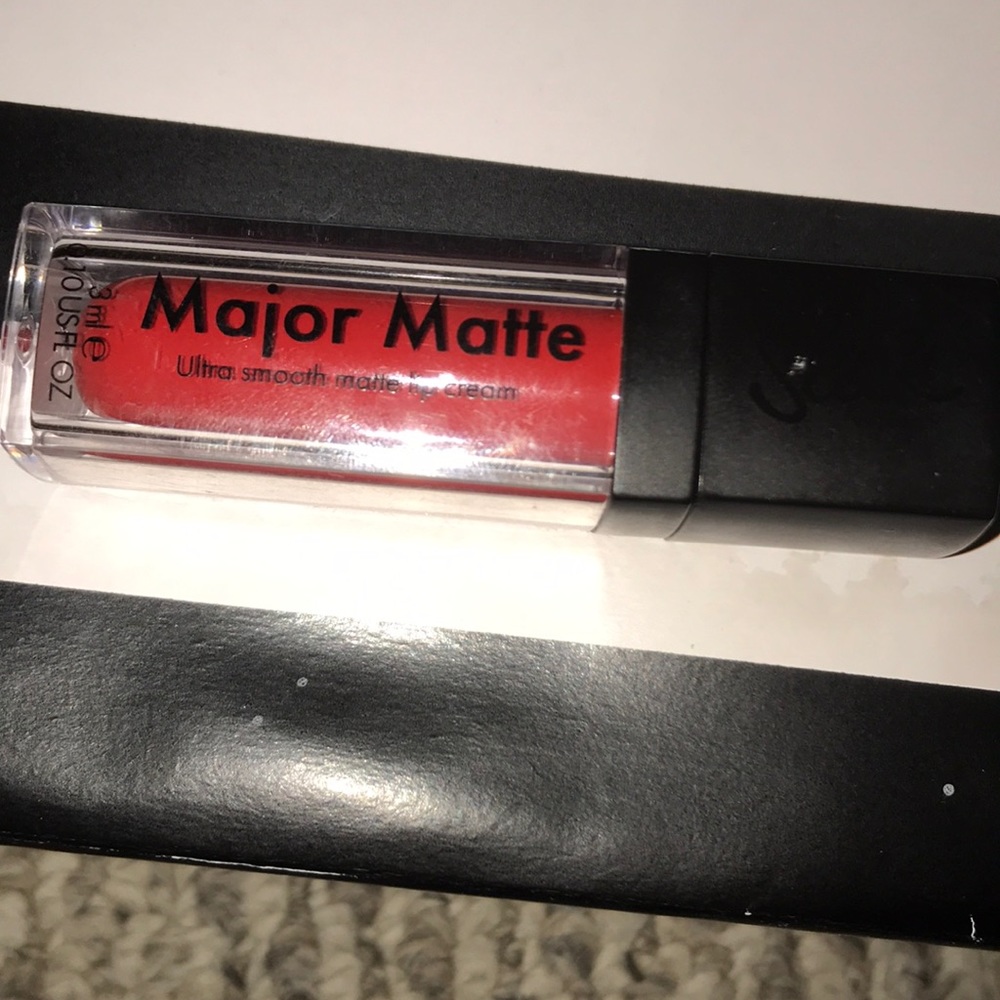 Hot red matte lip cream